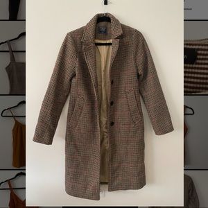 Abercrombie wool blend dad coat size xs